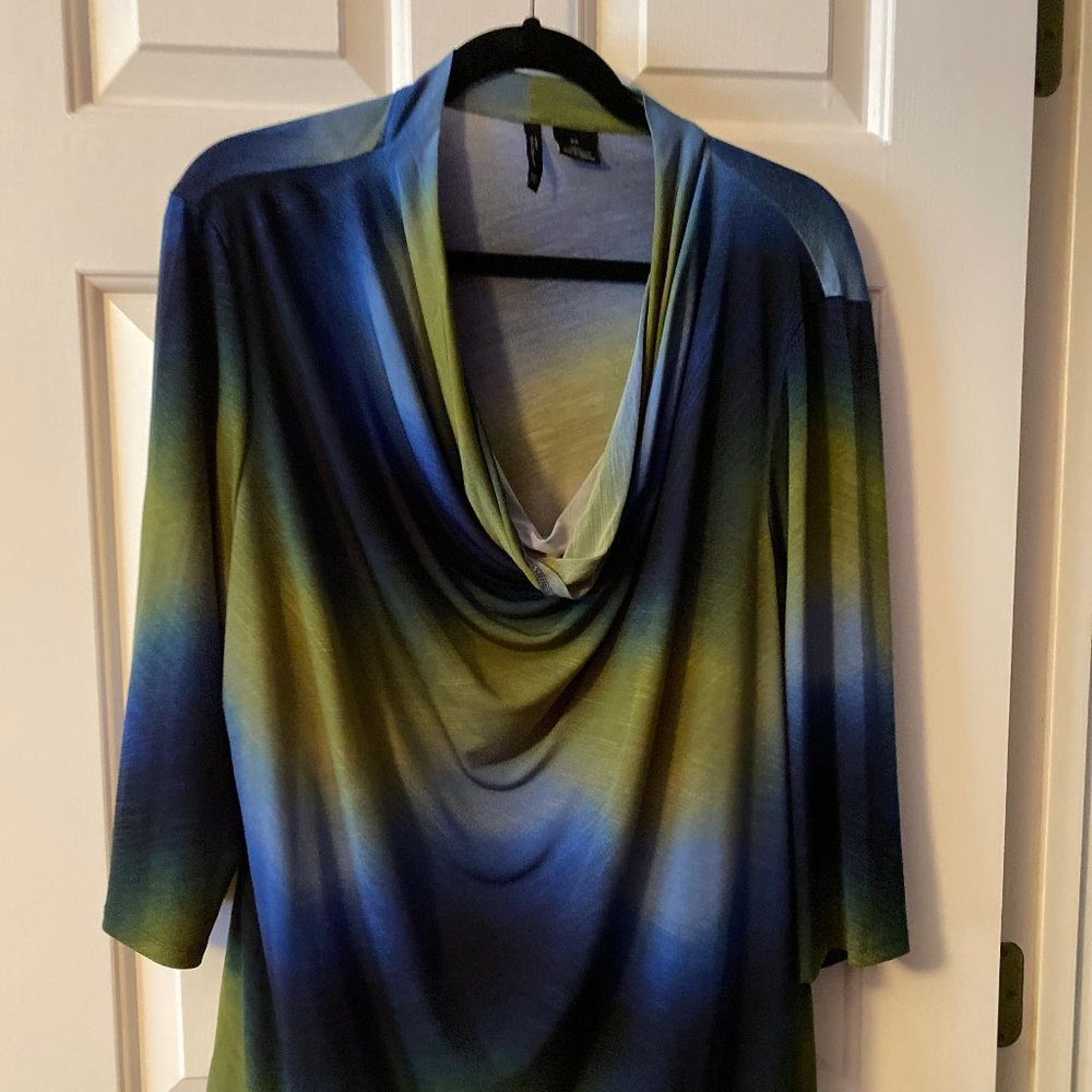 3/4 Sleeve Cowl Neck Top